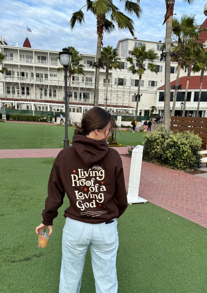 Brown Living Proof Pullover Hoodie